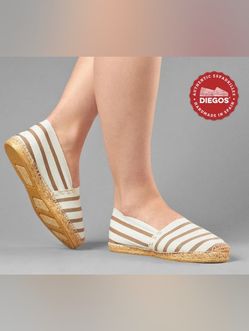 NWOT Handmade Canvas Espadrille Flats